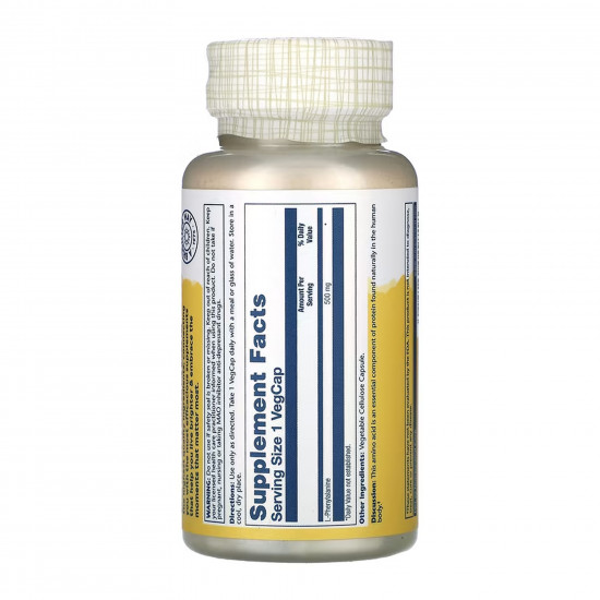 Solaray L-Phenylalanine 500mg - 60 vcaps 2023-10-6755