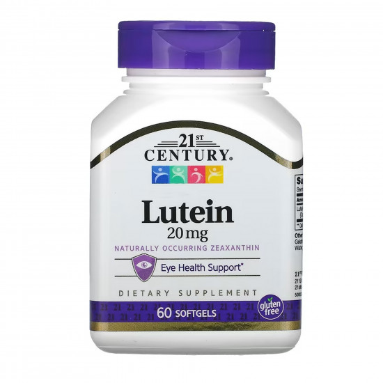 21st Century Lutein 20 mg - 60 softgels 2023-10-7081