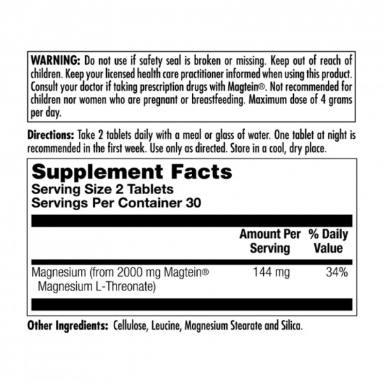 KAL Think Magnesium 2000mg - 60 tabs 2022-10-1766