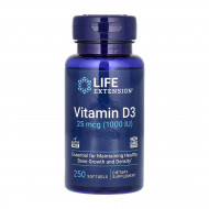Vitamin D3 25 mcg (1000 IU) - 250 softgels