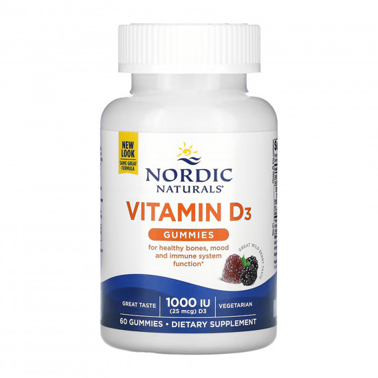 Nordic Naturals Vitamin D3 - 60 gummies 2023-10-5979