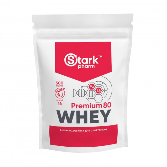 Stark Pharm Whey 80 Premium - 500g Pure (Пошкоджена етикетка) 2023-10-7765