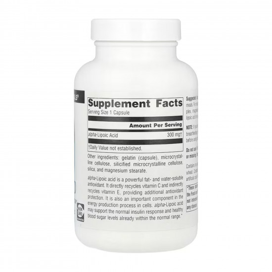 Source Naturals Alpha Lipoic Acid 300 mg - 120 caps 2023-10-6484