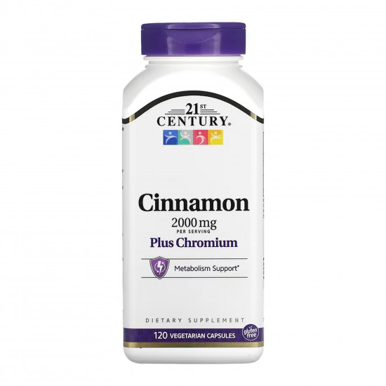 21st Century Cinnamon Plus Chromium - 120 vcaps 2023-10-7088