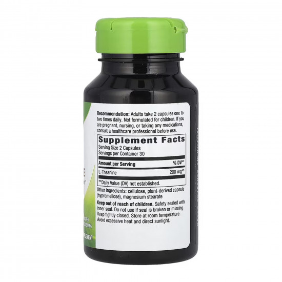 Nature's Way L-Theanine - 60 vcaps 2023-10-6428