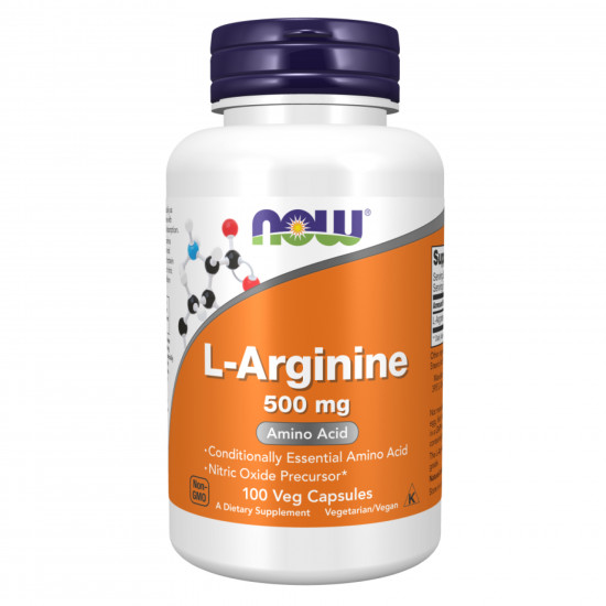 Now Foods L-Arginine 500mg - 100caps 100-53-6622039-20 Now Foods L-Arginine 500mg - 100caps 100-53-6622039-20