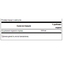 Black Walnut Hulls 500mg - 60caps