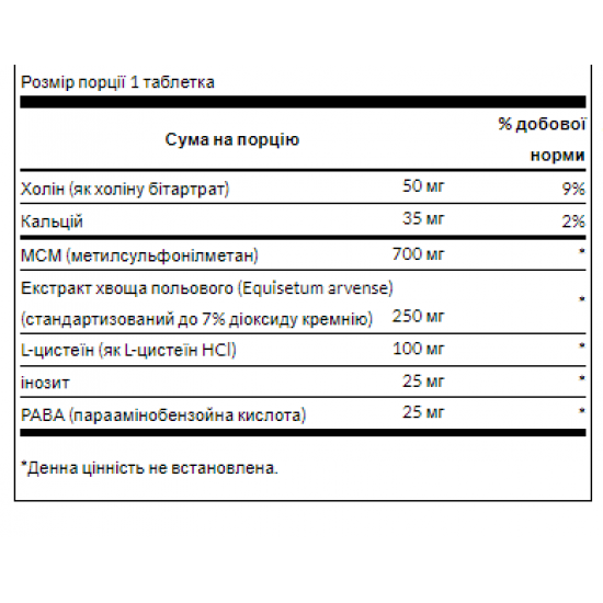 Swanson Hair Skin Nails - 60tab 100-64-6243232-20