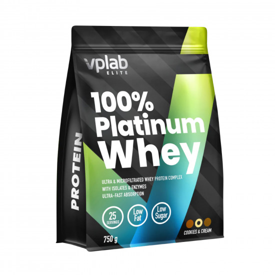 VPLab 100% Platinum Whey - 750g Cookies Cream 2023-10-4636 VPLab 100% Platinum Whey - 750g Cookies Cream 2023-10-4636