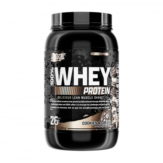 Nutrex 100% Whey - 910g Cookies & Cream 2023-10-6522