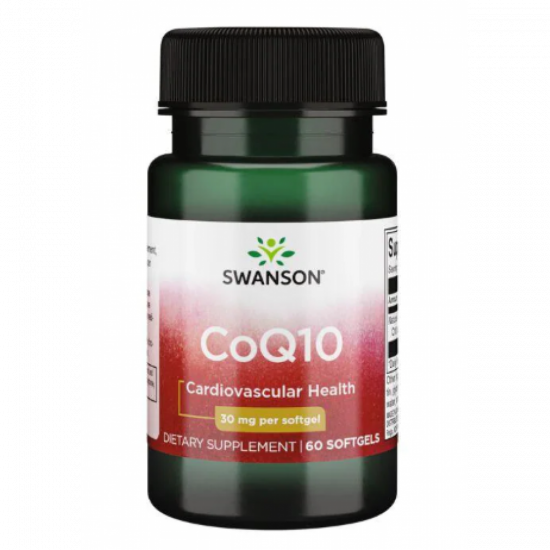 Swanson CoQ10 30mg - 60caps 100-15-3044123-20 Swanson CoQ10 30mg - 60caps 100-15-3044123-20