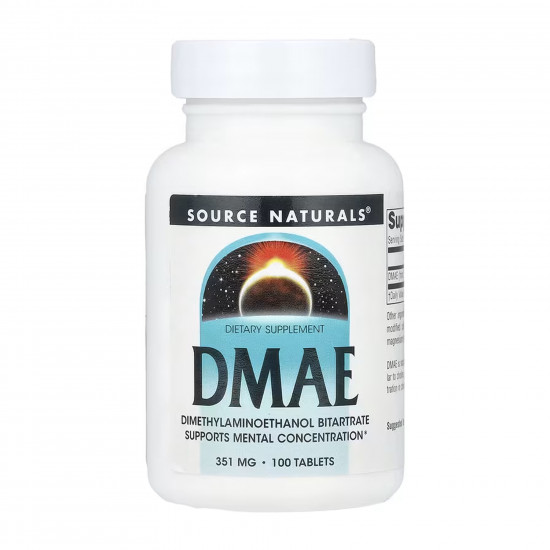 Source Naturals DMAE 351 mg - 100 tabs 2023-10-6474
