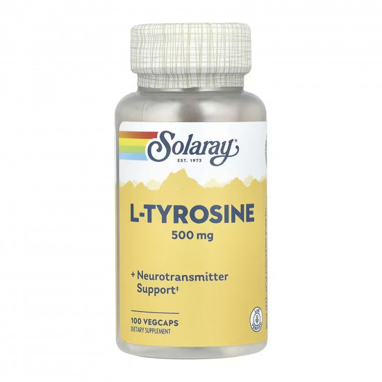Solaray L-Tyrosine 500mg - 100 vcaps 2023-10-6756