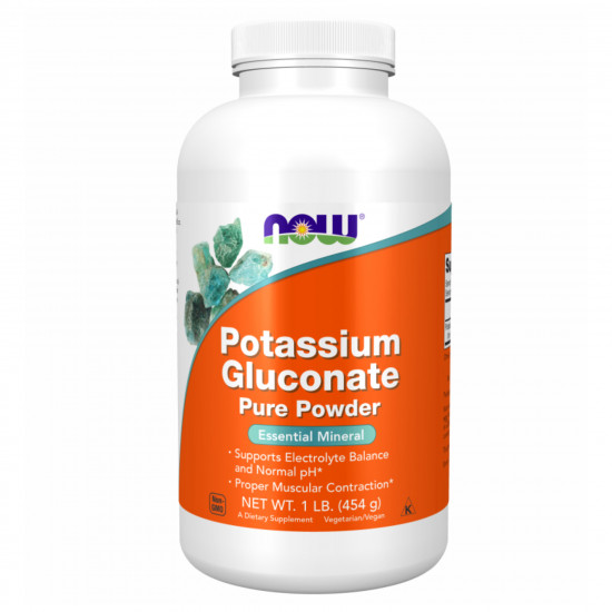Now Foods Potassium Gluconate Pure Powder - 454g 2022-10-1701