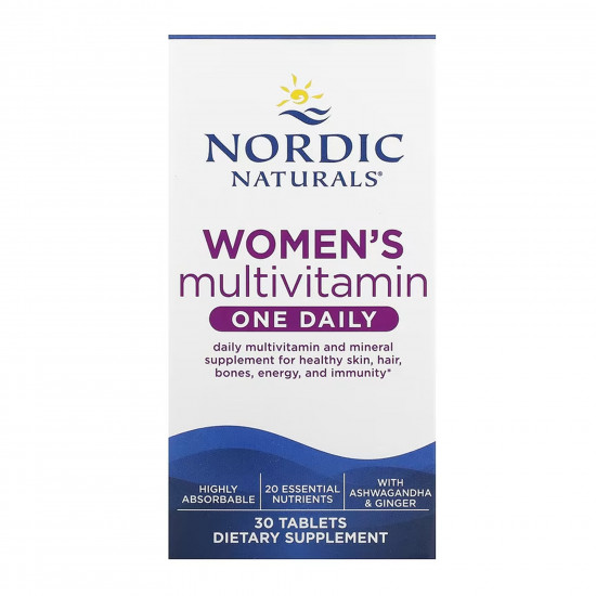 Nordic Naturals Women's One Daily Multivitamin - 30 tabs 2023-10-5980