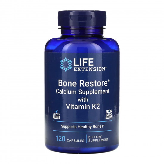 Life Extension Bone Restore with Vitamin K2 - 120 caps 2022-10-1911