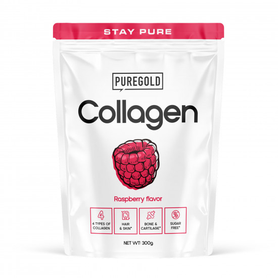 Pure Gold Collagen - 300g Raspberry 2023-10-7315