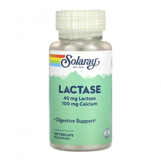 Solaray Lactase 40mg - 100 vcaps 2023-10-6762