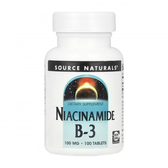 Source Naturals Niacinamide B-3 100 mg - 100 tabs 2023-10-6139