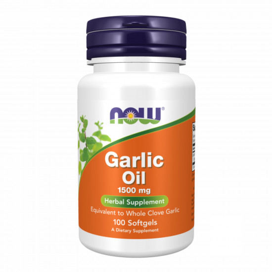 Now Foods Garlic Oil 1500mg - 100 sgels 2022-10-0065 Now Foods Garlic Oil 1500mg - 100 sgels 2022-10-0065