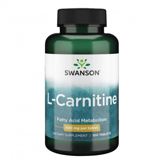Swanson L-Carnitine 500mg - 100caps 100-89-7714814-20 Swanson L-Carnitine 500mg - 100caps 100-89-7714814-20