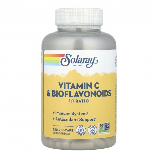Now Foods Vitamin C & Bioflavonoids 1:1 500mg - 250 vcaps (До 09.26) 2023-10-7771