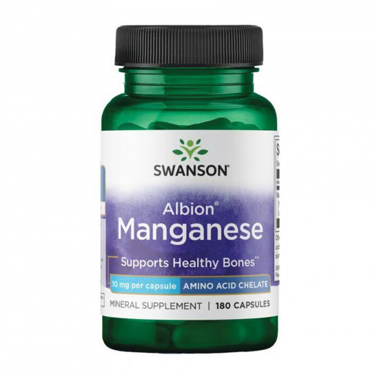Swanson Albion Manganese 10mg - 180 caps 2023-10-5864 Swanson Albion Manganese 10mg - 180 caps 2023-10-5864