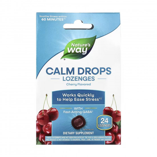 Nature's Way Calm Drops - 24 lozenges Cherry 2023-10-6380
