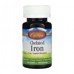 Chelated Iron - 100 tabs