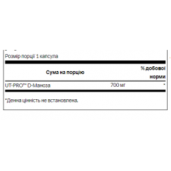 D-Mannose 700mg - 60caps (До 10.26)