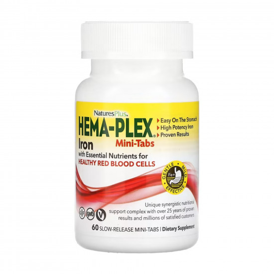 Natures Plus Hema-Plex - 60 mini-tabs 2023-10-4410 Natures Plus Hema-Plex - 60 mini-tabs 2023-10-4410