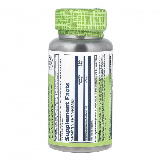 Solaray Mangosteen Fruit 475mg - 100 vcaps 2023-10-7002