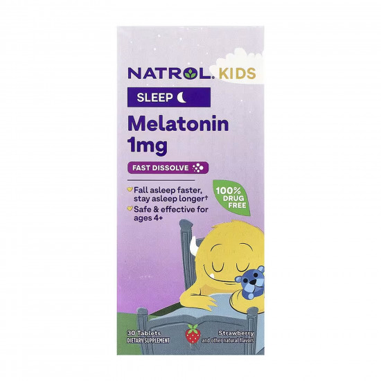 NATROL Kids Melatonin 1mg - 30 tabs 2023-10-6237 NATROL Kids Melatonin 1mg - 30 tabs 2023-10-6237