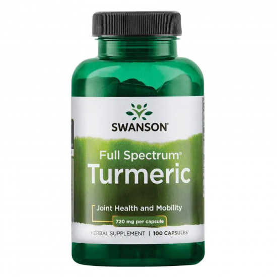 Swanson Turmeric 720 mg - 100 Caps 100-13-9795217-20