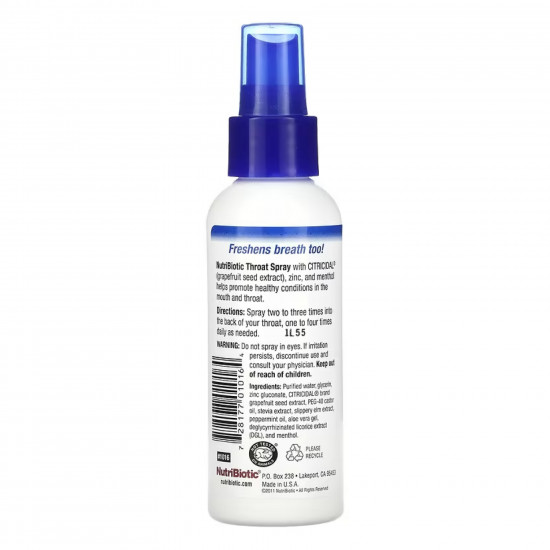 Nutribiotic Throat Spray - 118ml 2022-10-3010
