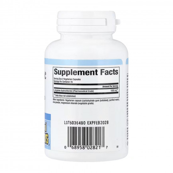 Natural Factors Arginine 500mg - 90 vcaps 2023-10-7737