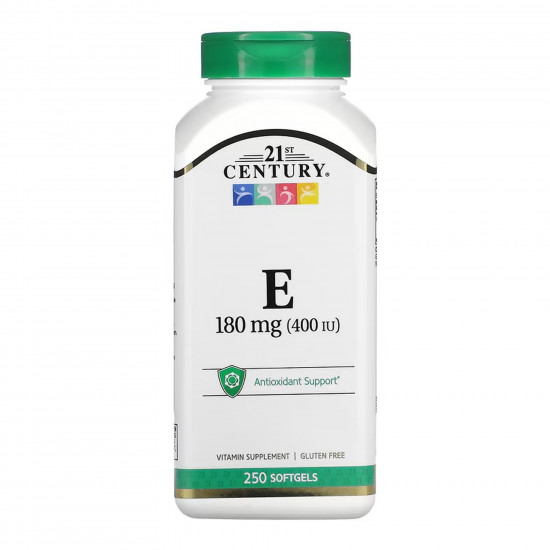 21st Century E 180 mg (400IU) - 250 softgels 2023-10-7091