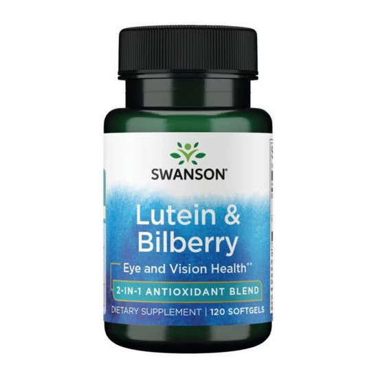 Swanson Lutein & Bilberry - 120 softgels 2023-10-5865