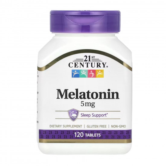 21st Century Melatonin 5 mg - 120 tabs 100-96-6179401-20