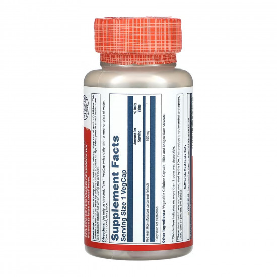 Solaray Red Yeast Rice 600mg - 45 vcaps 2023-10-6714