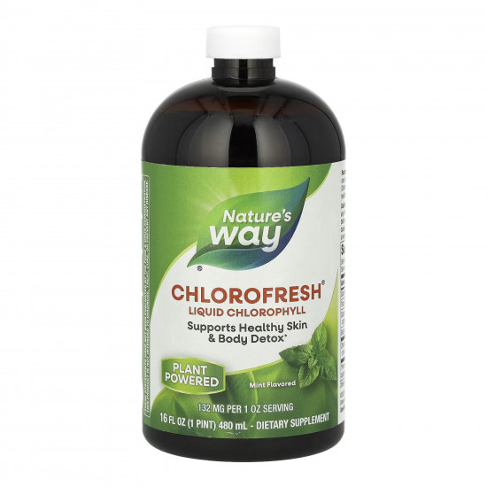 Nature's Way Chlorofresh® Liquid - 16 oz Mint (Пошкоджена банка) 2023-10-7867