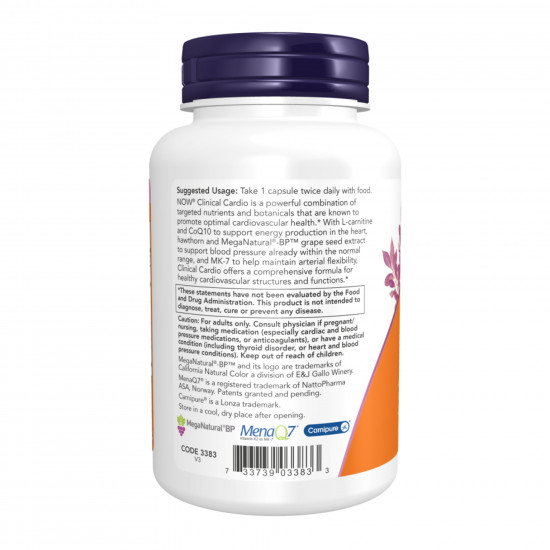 Now Foods Clinical Cardio - 90 vcaps 2023-10-2825