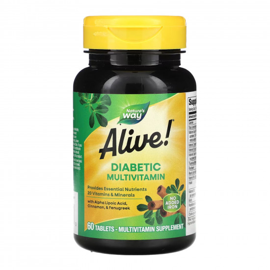 Nature's Way Diabetic Multivitamin - 60 tabs 2022-10-1041