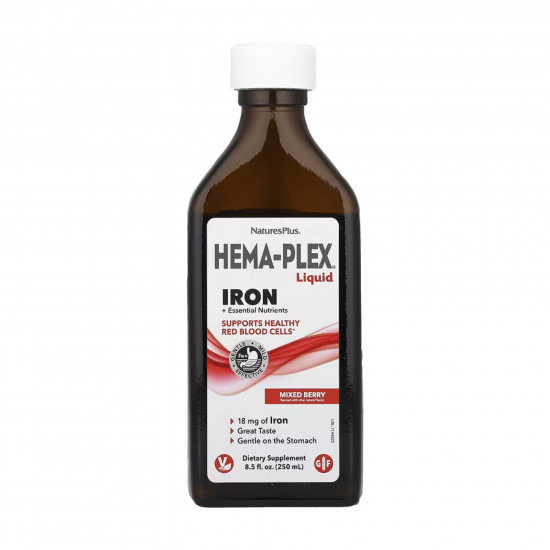 Nature's Plus Hema-Plex® Liquid Iron - 250ml 2023-10-4412