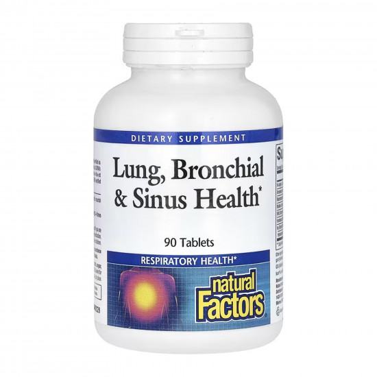 Natural Factors Lung Bronchial & Sinus Health - 90 tabs 2023-10-7738
