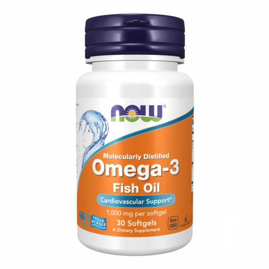 Now Foods Omega-3 1000mg - 30 sgels (Пошкоджена банка) 2024-11-0284