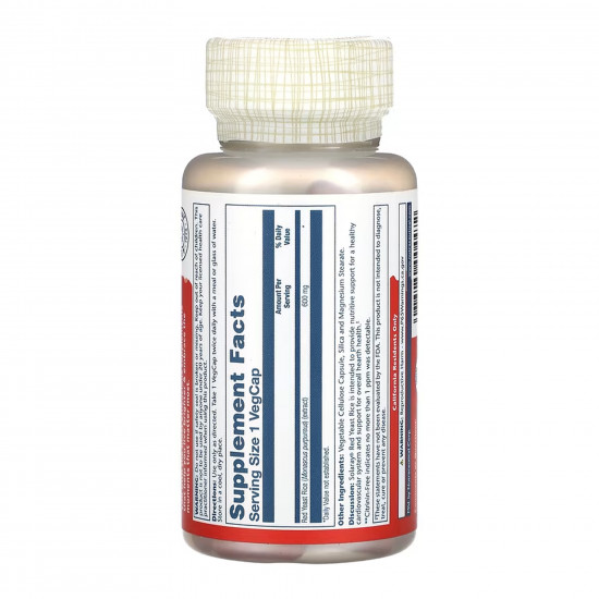 Solaray Red Yeast Rice 600mg - 90 vcaps 2023-10-6715