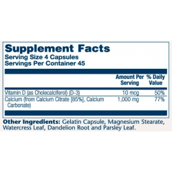 Calcium w/ D3 Citrate 1000mg - 90 caps