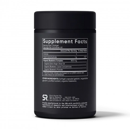 Blueberry Concentrate 800mg - 60 softgels
