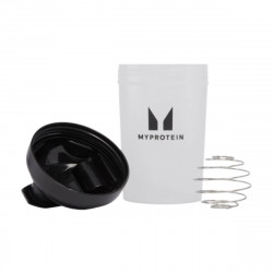 Plastic Shaker - 600ml Clear Black